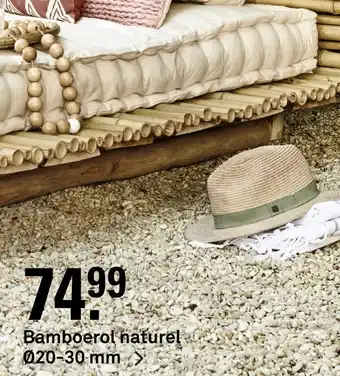 Karwei Bamboerol naturel 20-30 mm aanbieding