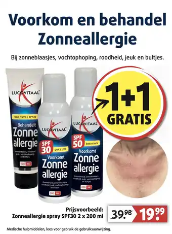 Lucovitaal Voorkom en behandel zonneallergie aanbieding