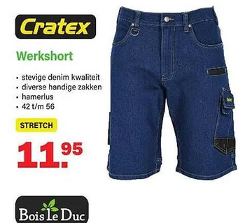 Van Cranenbroek Cratex werkshort aanbieding