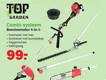 Van Cranenbroek Top garden combi-systeem benzinemotor 4-in-1: aanbieding