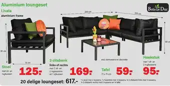 Van Cranenbroek Aluminium loungeset aanbieding