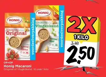 Vomar Voordeelmarkt Honig Macaroni 2 x 1 kilo aanbieding