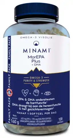 De Online Drogist Minami morepa plus softgels 120sg aanbieding