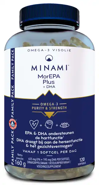 De Online Drogist Minami morepa plus softgels 120sg aanbieding