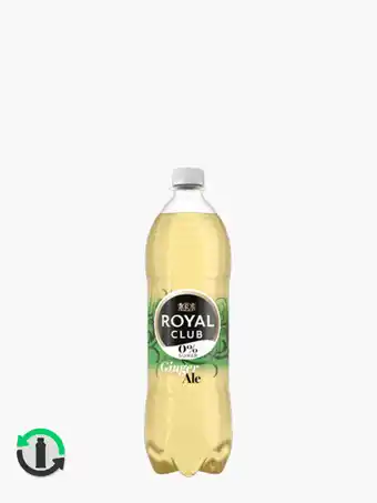 Flink Royal club ginger ale 0% suiker 1l aanbieding