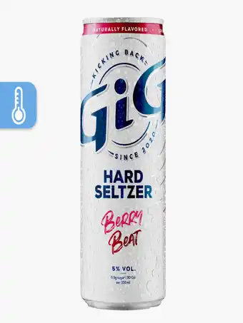 Flink Gig hard seltzer berry beat 33cl aanbieding