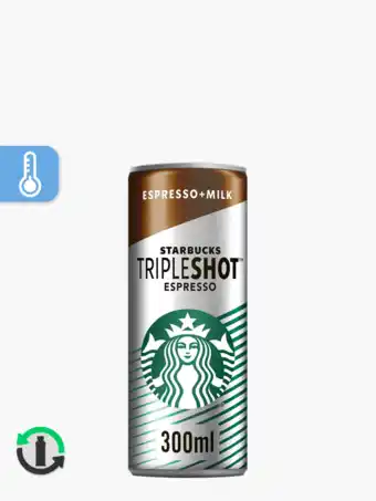 Flink Starbucks tripleshot espresso 30cl aanbieding