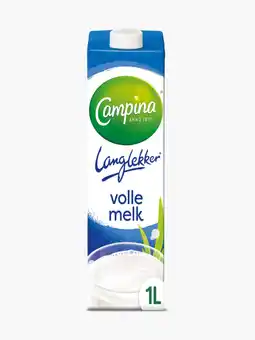 Flink Campina melk vol 1l langlekker aanbieding