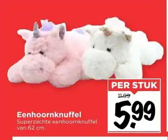 Vomar Voordeelmarkt Eenhoornknuffel 62 cm aanbieding