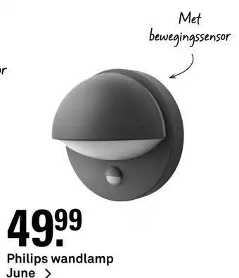 Karwei Philips wandlamp June > aanbieding