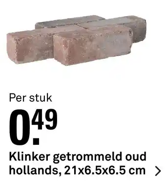 Karwei Klinker getrommeld oud 21x6.5x6.5 cm aanbieding