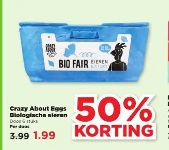 PLUS Crazy About Eggs Biologische Eieren 6 stuks aanbieding