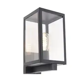 fonQ Qazqa wandlamp buiten rotterdam - zwart - modern - l 210mm aanbieding