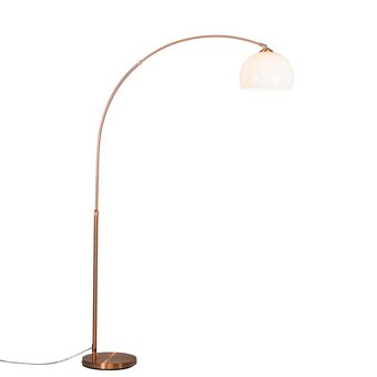 fonQ Qazqa booglamp arc-basic - koper - modern - l 1200mm aanbieding