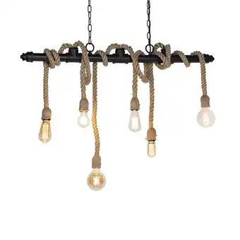 fonQ Qazqa hanglamp plural hl - zwart - industrieel - l 1020mm aanbieding