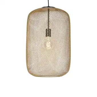 fonQ Qazqa hanglamp bliss_mesh - goud/messing - modern - d 350mm aanbieding