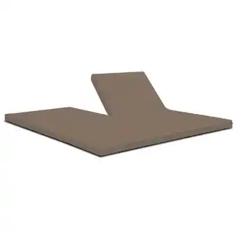 fonQ Harris&darwin 100% katoenen taupe split topper hoeslaken 200x200cm aanbieding