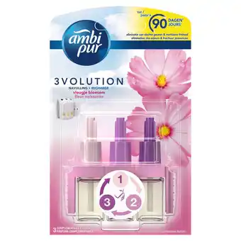 Blokker Ambi pur 3 volution refill vleugje - bloesem aanbieding