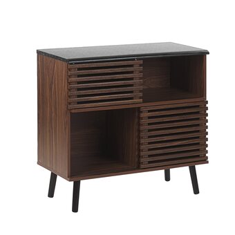 fonQ Beliani perth sideboard donkere houtkleur aanbieding