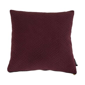 fonQ Artichok jasmijn sierkussen bordeaux rood - 45 x 45 cm aanbieding