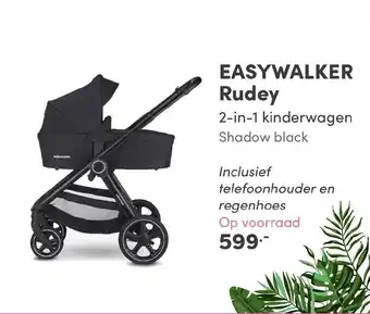 Baby & Tiener Easywalker rudey 2-in-1 kinderwagen shadow black aanbieding