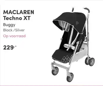 Baby & Tiener Maclaren techno xt black/silver aanbieding