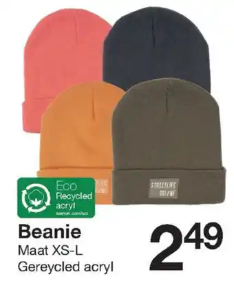 Zeeman Beanie XS-L aanbieding