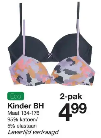 Zeeman Kinder BH 134-176 2-pak aanbieding