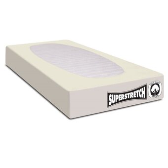 fonQ Hoeslaken hip jersey katoenen creme hoeslaken 200x200|220cm aanbieding
