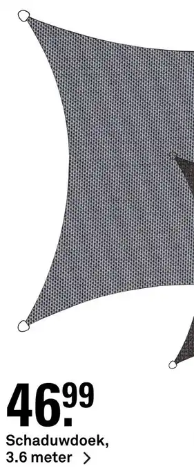 Karwei Schaduwdoek 3.6 meter aanbieding