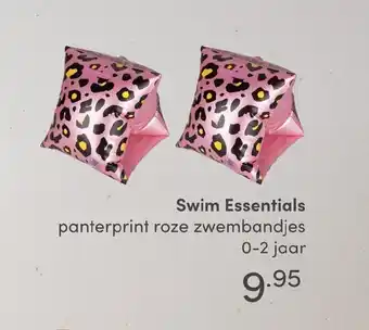 Baby & Tiener Swim essentials panterprint roze zwembandjes 0-2 jaar aanbieding