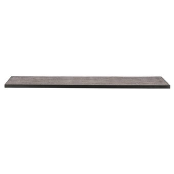 fonQ Woood tablo tafelblad - teak/metaal - naturel - 2,4x200x90 aanbieding