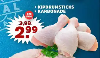 Sahan Supermarkten KIPDRUMSTICKS PER KILO aanbieding