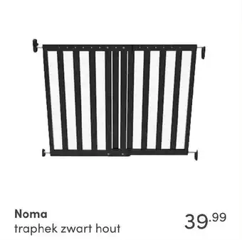 Baby & Tiener Noma traphek zwart hout aanbieding