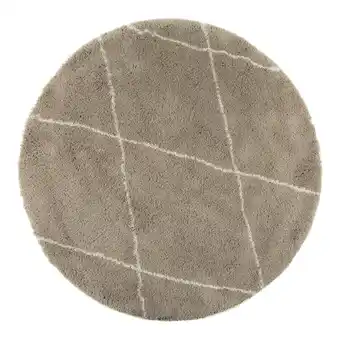 fonQ Interieur05 vloerkleed berber nea grijs/wit 200cm rond aanbieding