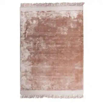 fonQ Vurna cato vloerkleed katoen effen roze 160x230 cm aanbieding