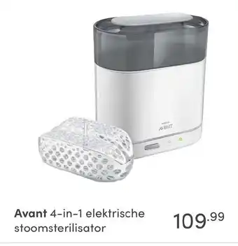 Baby & Tiener Avant 4-in-1 elektrische stoomsterilisator aanbieding