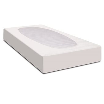 fonQ Hoeslaken hip jersey katoenen wit hoeslaken 200x200|220cm aanbieding