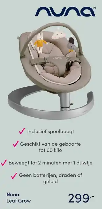 Baby & Tiener Nuna lead grow aanbieding