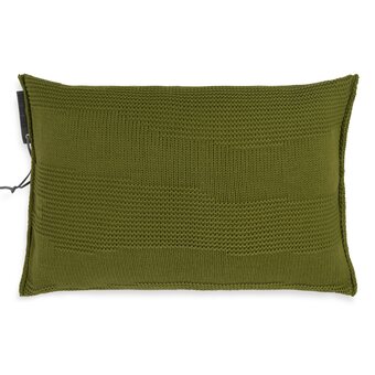 fonQ Knit factory joly sierkussen - mosgroen - 60x40 cm aanbieding