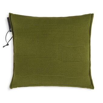 fonQ Knit factory joly sierkussen - mosgroen - 50x50 cm aanbieding
