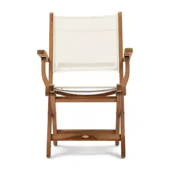 fonQ Riviera maison tuinstoel met armleuning - gili dining armchair - wit aanbieding