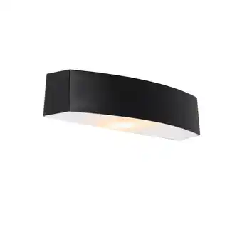 fonQ Qazqa wandlamp buiten bojan - zwart - modern - l 36.8cm aanbieding