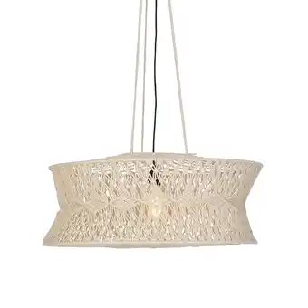 fonQ Qazqa hanglamp leonard - naturel - oosters - d 70cm aanbieding