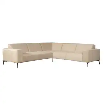 fonQ Bronx71 velvet hoekbank vegas beige links aanbieding