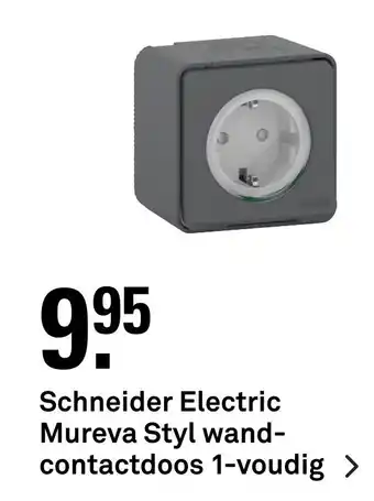 Karwei Schneider Electric Mureva Styl wandcontactdoos aanbieding