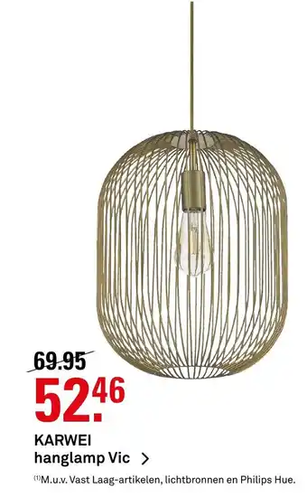 Karwei Hanglamp vic aanbieding