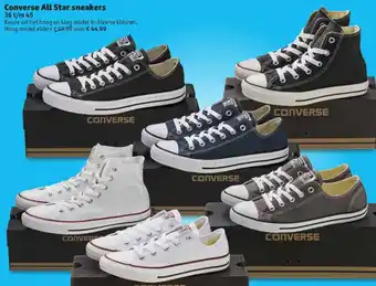 Kruidvat Converse All Star hoog sneakers 36-45 aanbieding