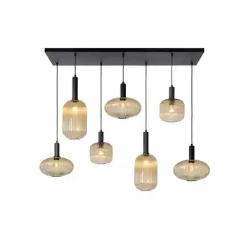 fonQ Lucide maloto hanglamp - amber aanbieding