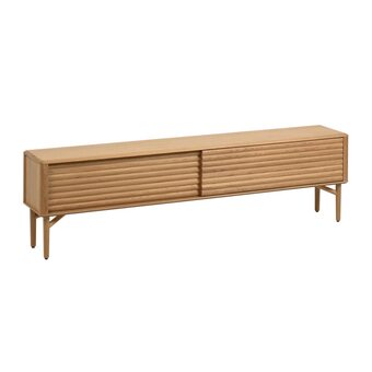 fonQ Kave home - lenon tv-meubel met 2 deuren in massief hout en aanbieding